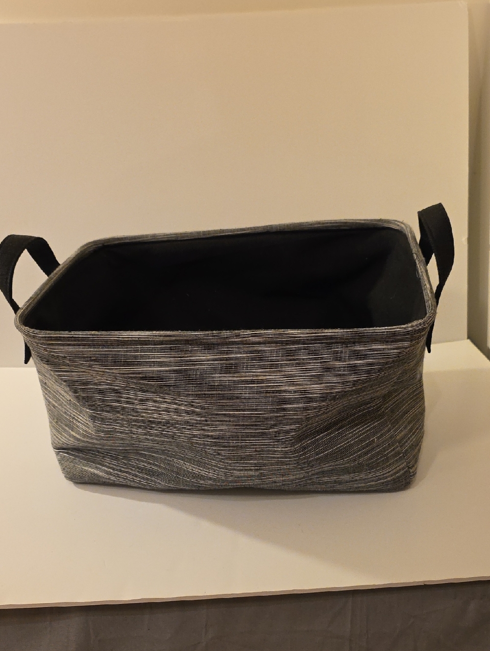 Fabric Storage Bin with Handles - Gray